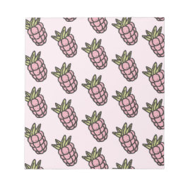 Ananas Muster Y2K Retro Funky Notizblock