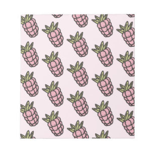 Ananas Muster Y2K Retro Funky Notizblock
