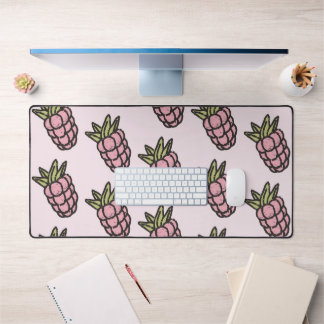 Ananas Muster Y2K Retro Funky Schreibtischunterlage