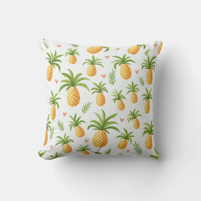 Ananas-Musterkissen Kissen (Vorderseite)