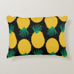 Ananas nahtlos abstraktes Muster. zeitgemäß Dekokissen