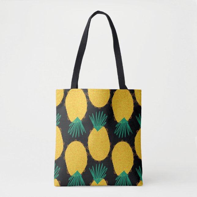 Ananas nahtlos abstraktes Muster. zeitgemäß  Tasche (Vorderseite)