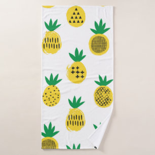 Ananas nahtloses Muster. Kinderdesign. Badehandtuch