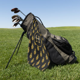 Ananas-Name Monogramm-Familie Golfhandtuch