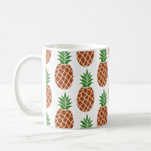 Ananas natürliche Farben Kaffeetasse