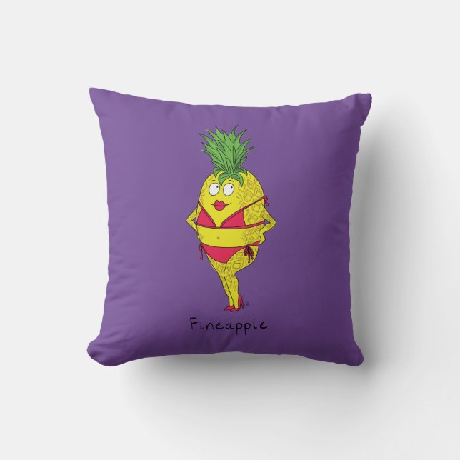 Ananas Niedlich Girl Bikini Funny Kissen (Vorderseite)