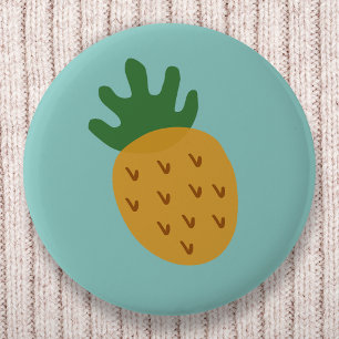 Ananas   Niedliche Unfruchtbarkeit IVF Cyan Blue G Button