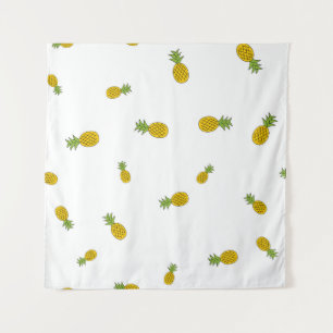 Ananas niedlicher nahtloser Muster Hintergrund. Vi Wandteppich