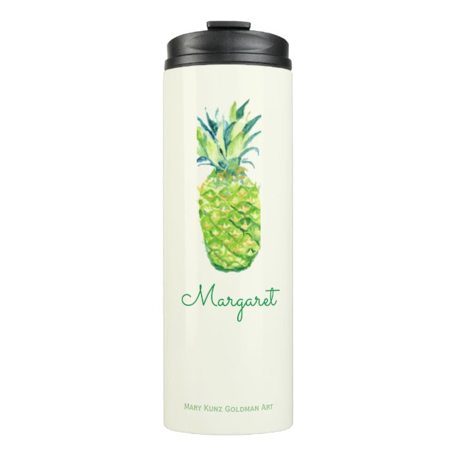 Ananas Niedliches tropisches Obst Thermosbecher (Vorderseite)