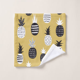 Ananas noir et blanc sans soudure motif