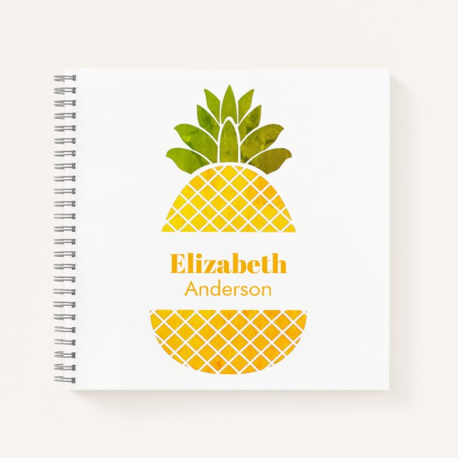 Ananas-Notebook Notizbuch (Vorderseite)