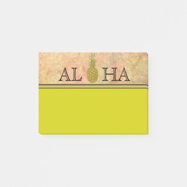 Ananas Notepad Post-it Klebezettel (Vorderseite)