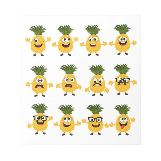 Ananas Notizblock (Vorderseite)