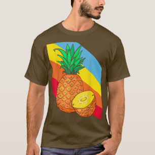 Ananas Obst Lebensmittel Vegan Vegetarier T-Shirt