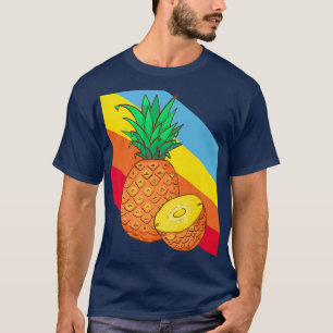 Ananas Obst Lebensmittel Vegan Vegetarier T-Shirt