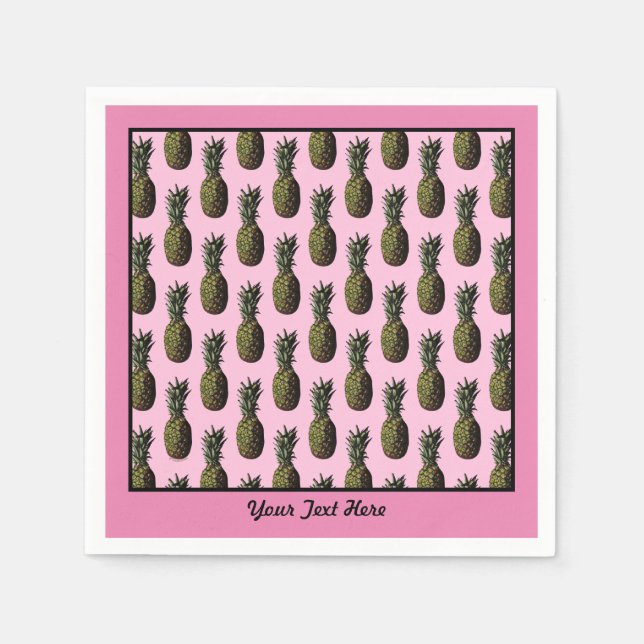 Ananas-Papier Napkins Serviette (Vorderseite)