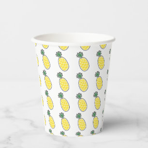 Ananas-Papiergruppen Pappbecher
