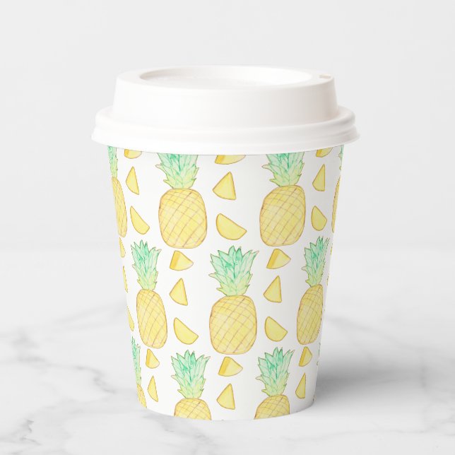 Ananas Pappbecher (Vorderseite)