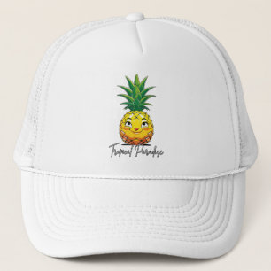 Ananas Paradies tropische Grafik Truckerkappe