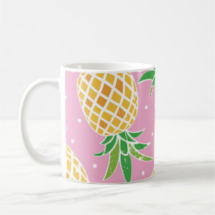 Ananas-Paradies: tropisches Muster Kaffeetasse