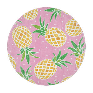 Ananas-Paradies: tropisches Muster Schneidebrett