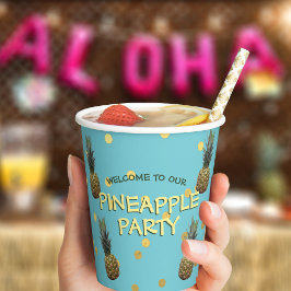 Ananas Party Personalisiert Paper Cups Pappbecher