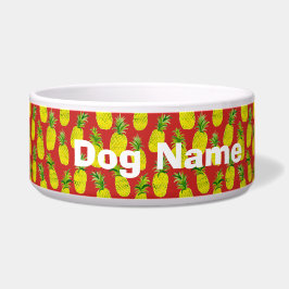Ananas-Party Rot, maßgeschneidertes Pet Water oder Napf