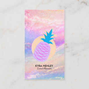Ananas Pastel holografisch, jedes Dienstleistungsg Visitenkarte