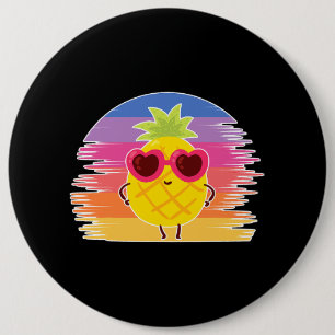 Ananas Peace Aloha Beaches Hawaiianisches Shirt Button