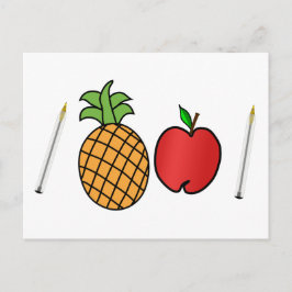 Ananas-Pen Postkarte