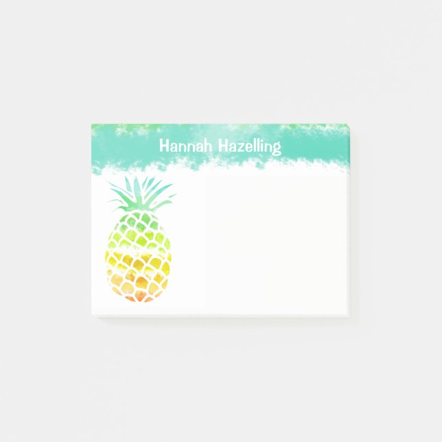 Ananas-personalisierte Anmerkungs-Auflage Post-it Klebezettel (Vorderseite)