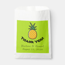 Ananas Personalisierte tropische Gastgeschenke Geschenktütchen