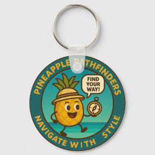 Ananas-Pfadfadfinder navigieren mit Stil Schlüsselanhänger