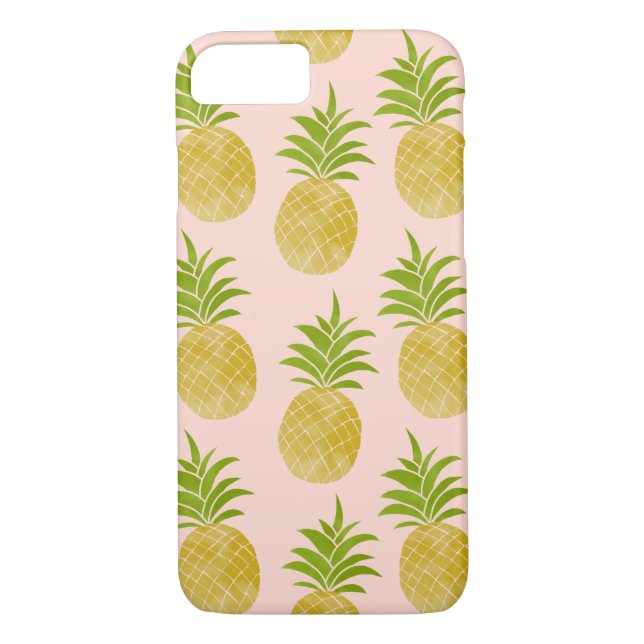 Ananas-Pink-Fall Case-Mate iPhone Hülle (Rückseite)