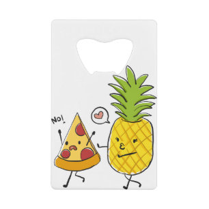 Ananas-Pizza Geldbeutel Flaschenöffner