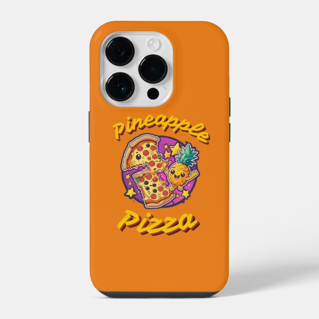 Ananas-Pizza iPhone 14 Pro Hülle (Rückseite)