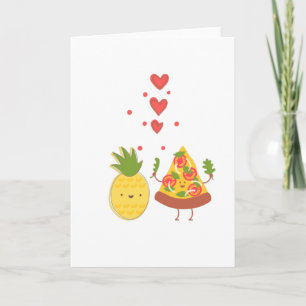 Ananas-Pizza-Liebhaber-Karte Karte