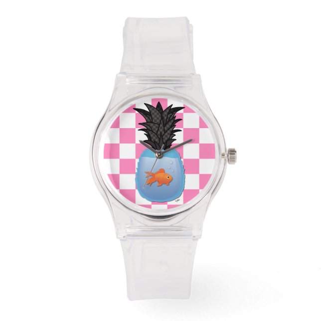 Ananas Poisson 2 Armbanduhr (Vorderseite)