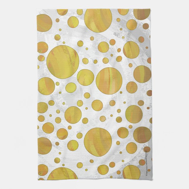 Ananas Polka Dot Pattern Handtuch (Vertikal)