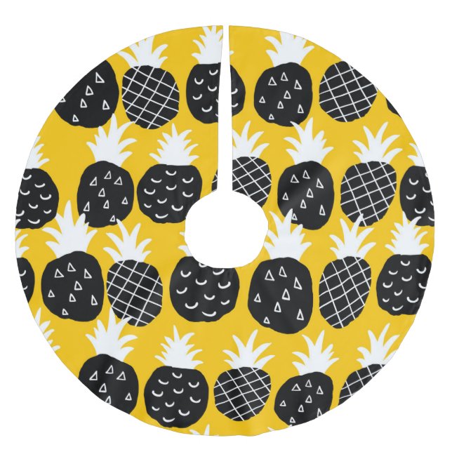 Ananas Polyester Weihnachtsbaumdecke (Vorderseite)