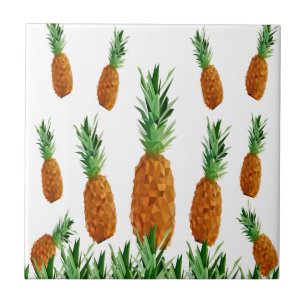 Ananas-Polygonmuster Fliese