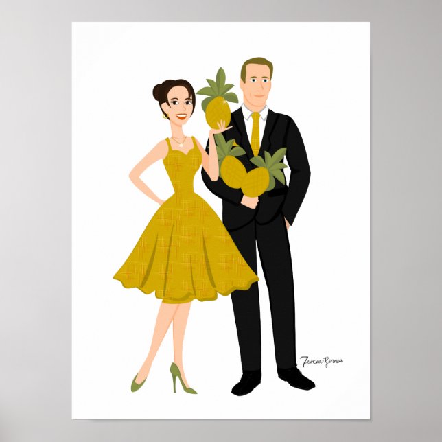 Ananas Poster (Vorne)
