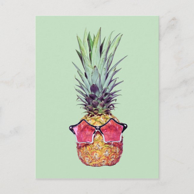 Ananas Postkarte (Vorderseite)