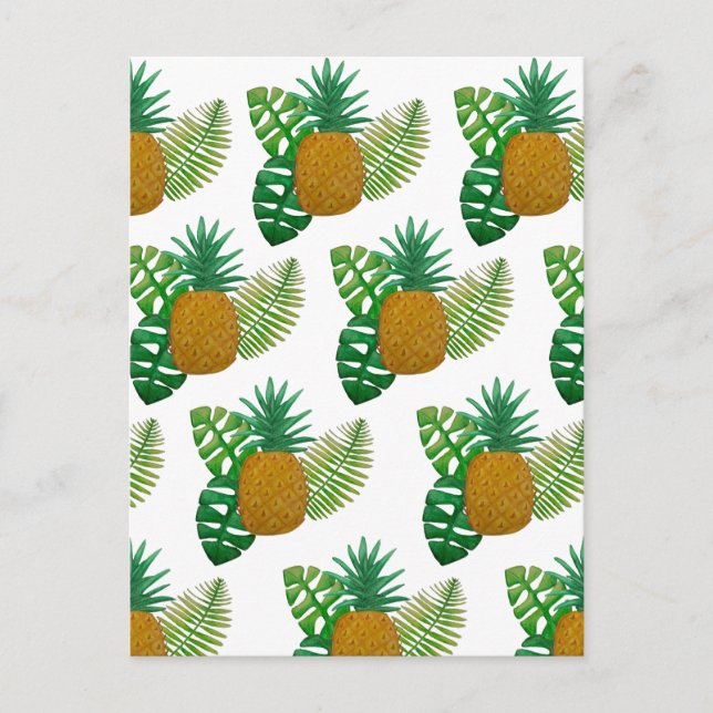 Ananas Postkarte (Vorderseite)
