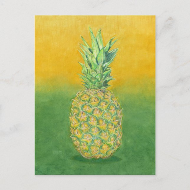 Ananas Postkarte (Vorderseite)