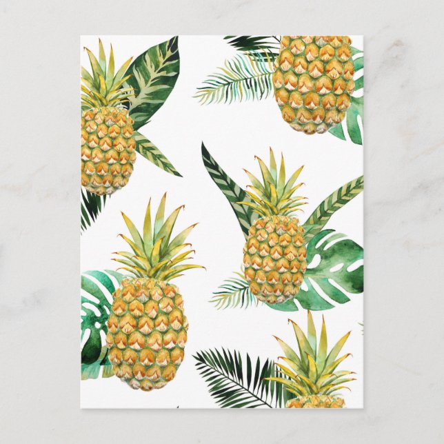 Ananas Postkarte (Vorderseite)