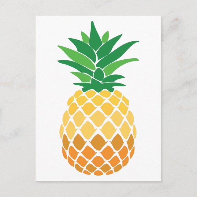 Ananas Postkarte (Vorderseite)