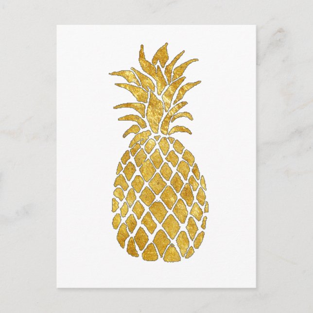 Ananas Postkarte (Vorderseite)