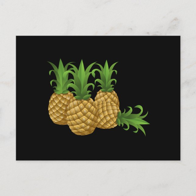 Ananas Postkarte (Vorderseite)