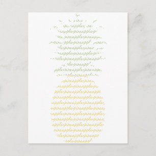 Ananas Postkarte